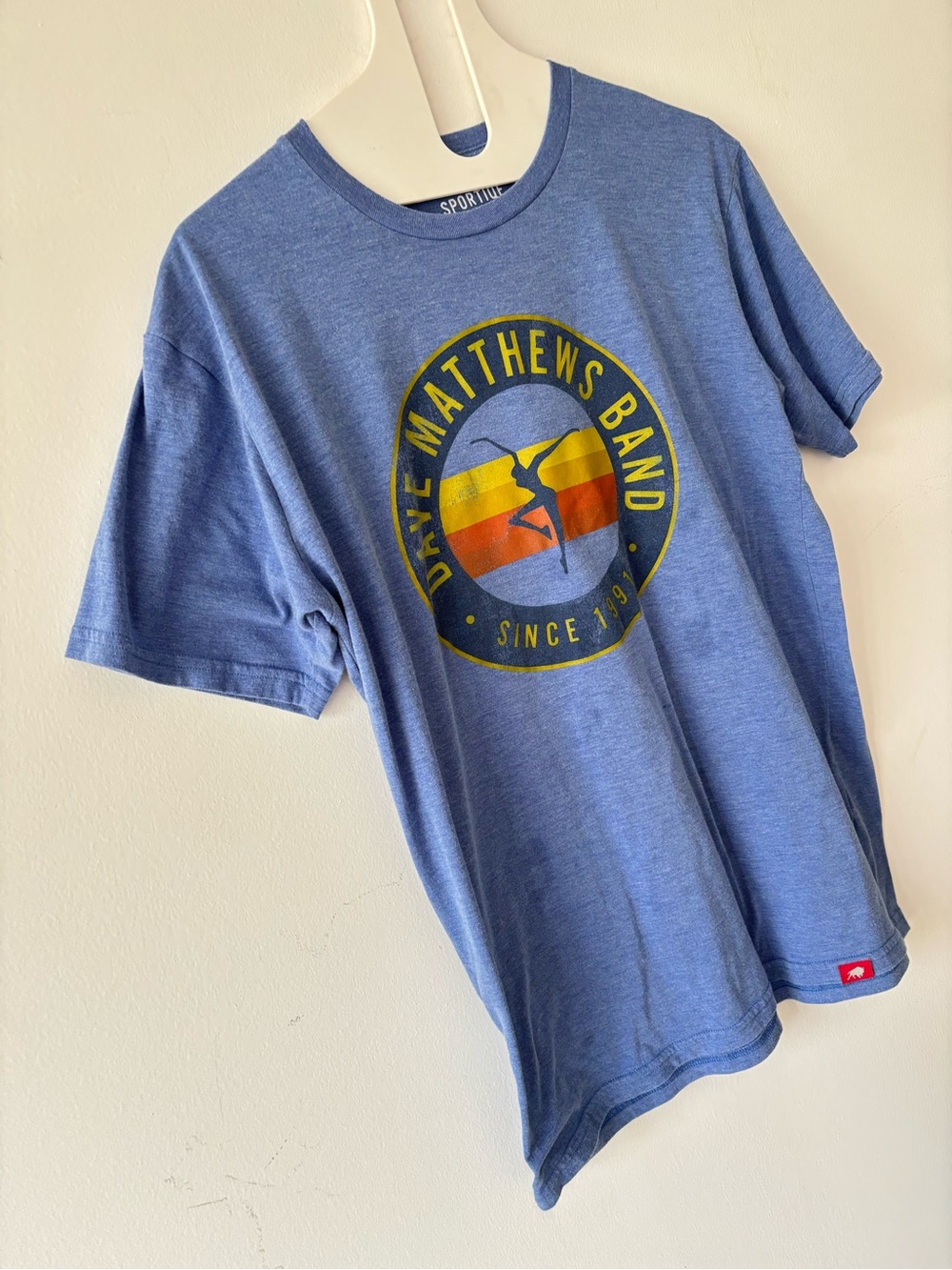 Dave Matthews Band "Aviator" heathered blue t shirt M